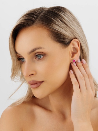 Пусеты из серебра с 