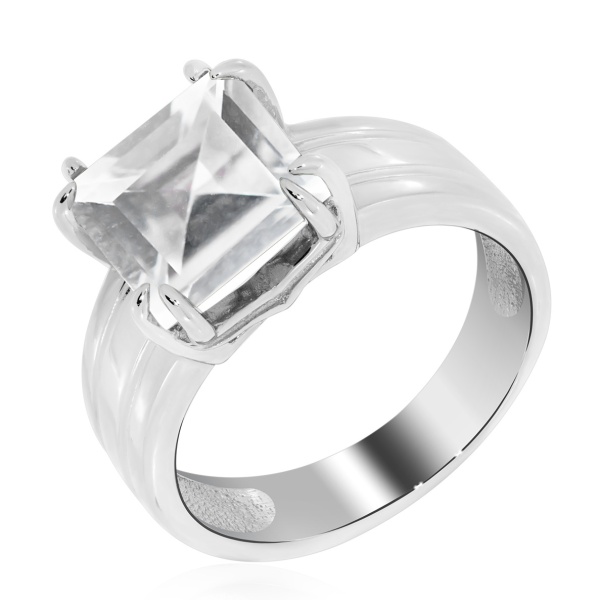 Купить кольцо из серебра с хрусталём в интернет-магазине KRASNOE