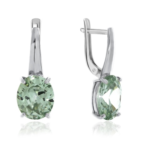 Серьги из серебра с фианитами 2340200137-68 от KRASNOE, металл Серебро, вставка Фианит