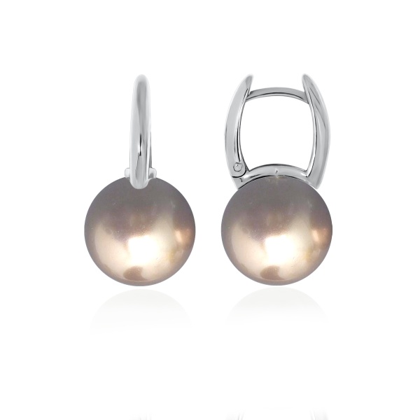 Серьги из серебра с жемчугом