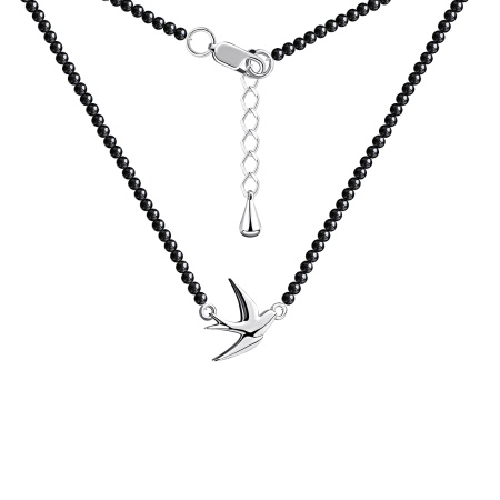 Колье из серебра с агатами Колье из серебра с агатами