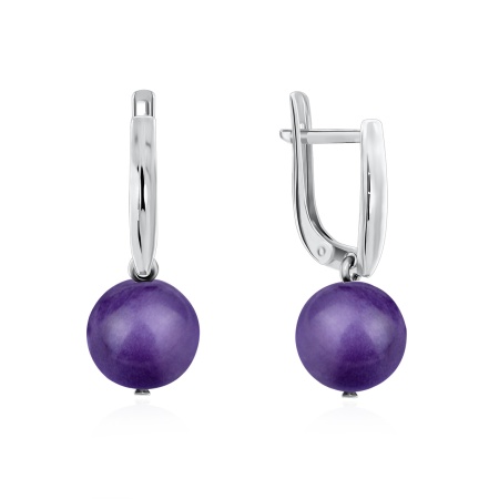 Серьги из серебра 2340460307-3 от KRASNOE, металл Серебро, вставка Чароит