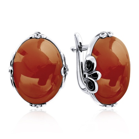 Серьги из серебра с агатами 2340395141-40 от KRASNOE, металл Серебро, вставка 