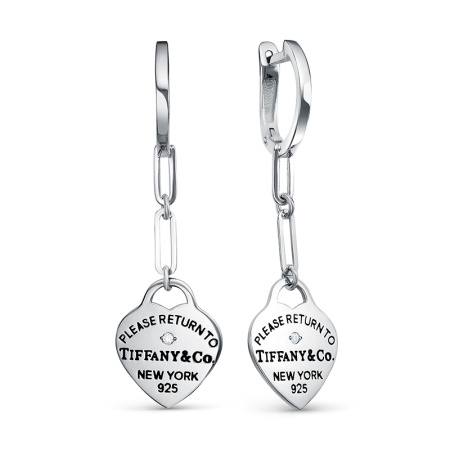 Серьги из серебра с1205529 от KRASNOE, металл Серебро, вставка Эмаль