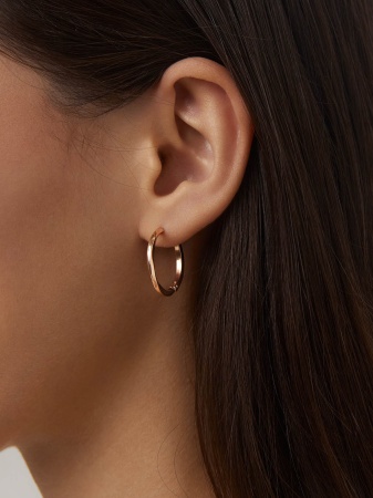 Серьги из серебра без вставок со скидкой