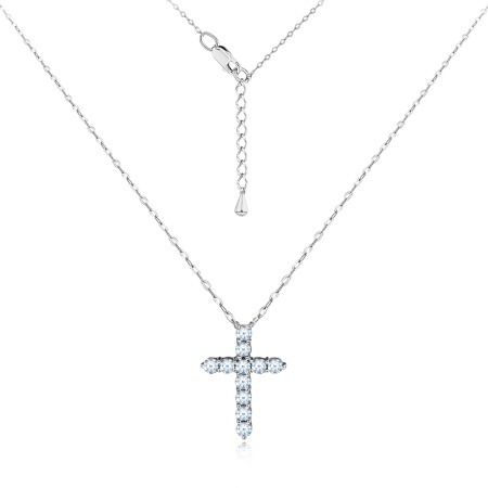 Колье из серебра с фианитом 8340204676-3-40