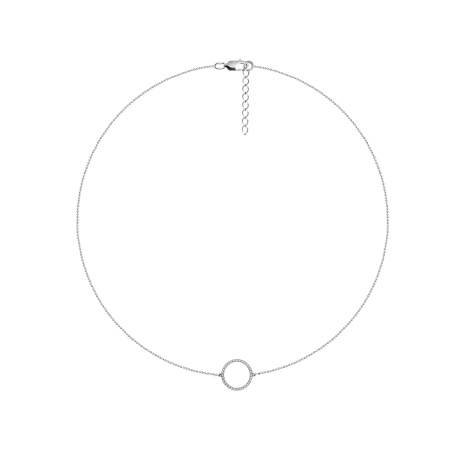 Колье из серебра с фианитами 8340205077л-9-45