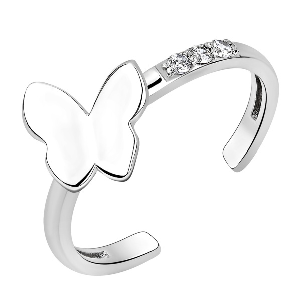 Купить кольцо из серебра с фианитами в интернет-магазине KRASNOE