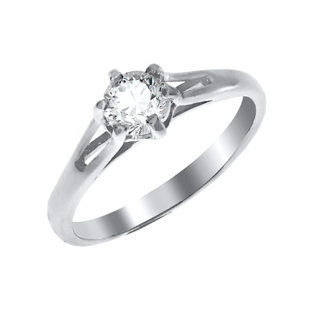 Купить кольцо из серебра с фианитом в интернет-магазине KRASNOE