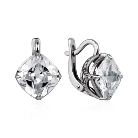 Серьги из серебра с фианитами 2340201544л от KRASNOE, металл Серебро, вставка 