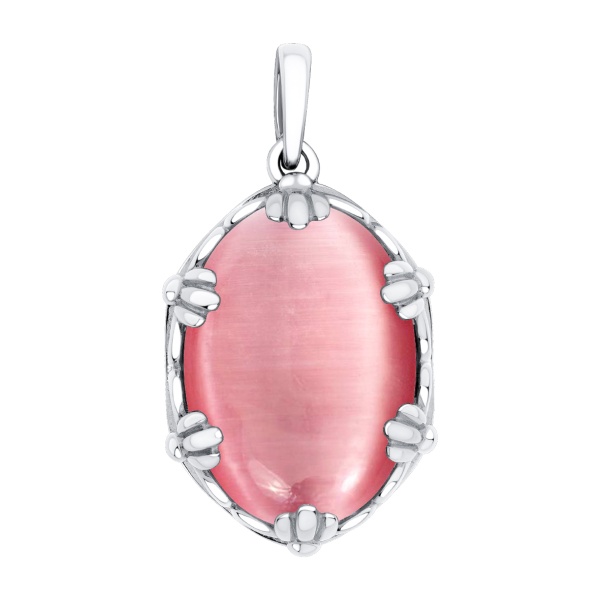 Купить подвески из серебра с кошачим глазом