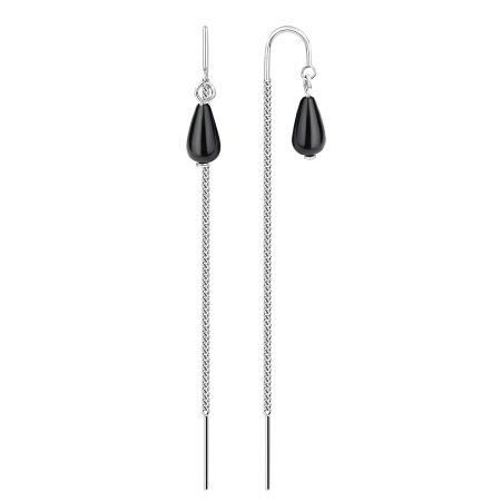 Серьги из серебра с агатами 2340391641-6-20 от KRASNOE, металл Серебро, вставка Агат