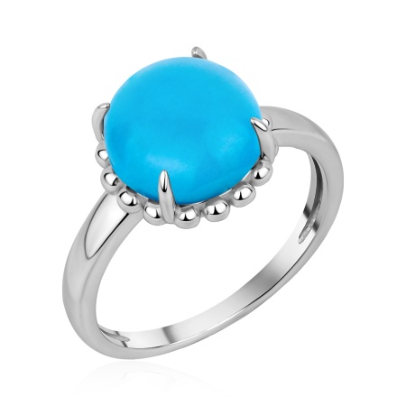 Купить кольцо из серебра с бирюзой в интернет-магазине KRASNOE
