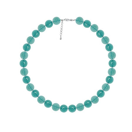 Колье из серебра с агатами 8340656144-50-70