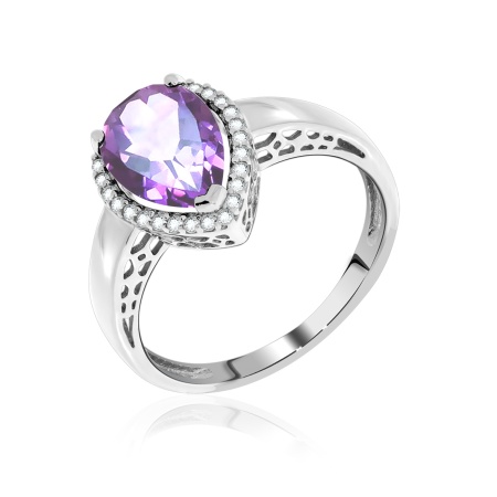 Купить кольцо из серебра с аметист в интернет-магазине KRASNOE