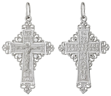 Подвеска из серебра с фианитом