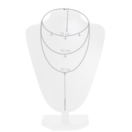 Колье из серебра с фианитами 8340206231 Колье из серебра с фианитами 8340206231