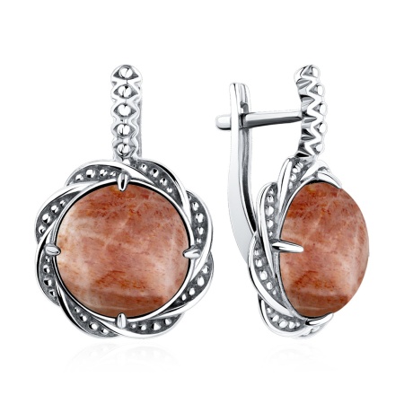 Серьги из серебра 2310С21998 от KRASNOE, металл Серебро, вставка Солнечник
