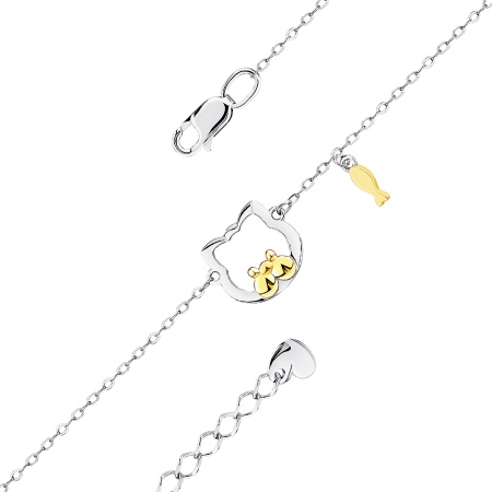 Купить браслет из серебра без вставок