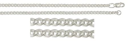 Цепь из серебра без вставок