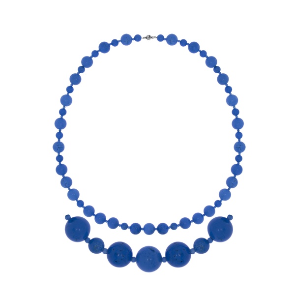 Колье из серебра с бирюзой и бирюзой 8340316083-45