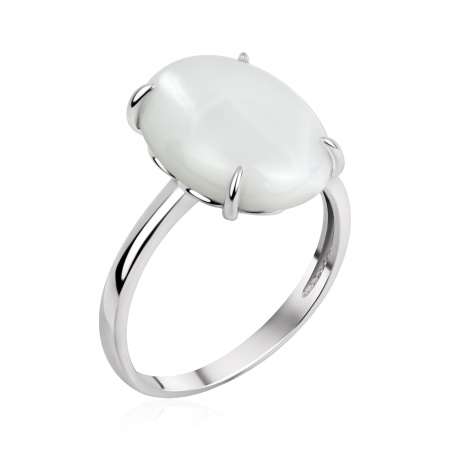 Купить кольцо из серебра с перламутром в интернет-магазине KRASNOE