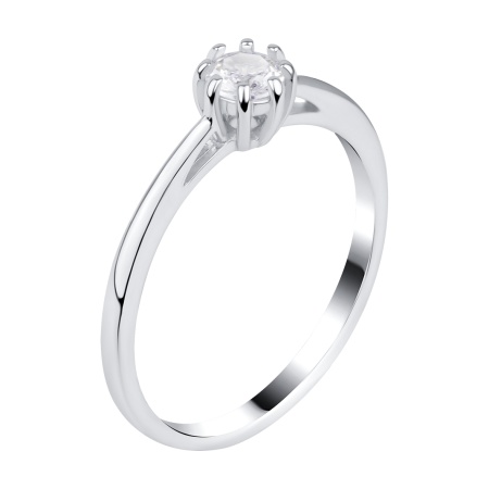 Купить кольцо из серебра с фианитом в интернет-магазине KRASNOE