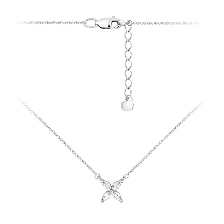 Колье из серебра с фианитами 8340205421-4-40