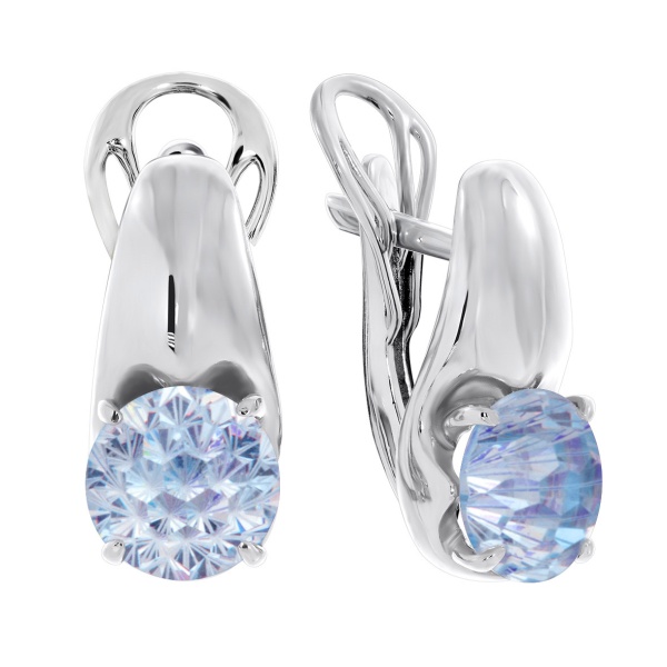 Серьги из серебра с фианитами 2340201115-79 от KRASNOE, металл Серебро, вставка Фианит