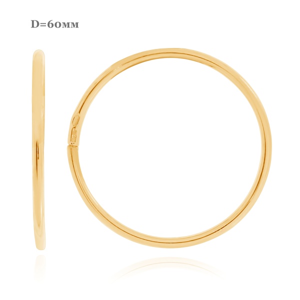 Серьги из серебра без вставок 2318402776 от KRASNOE, металл Серебро, вставка Без вставок