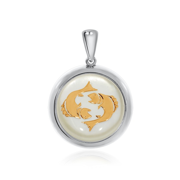 Купить подвеска из серебра с перламутром