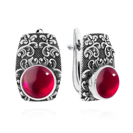 Серьги из серебра с агатами 2310391366-37 от KRASNOE, металл Серебро, вставка Агат Серьги из серебра с агатами 2310391366-37 от KRASNOE, металл Серебро, вставка Агат