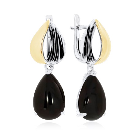 Серьги из серебра с агатами 2321391384-20 от KRASNOE, металл Серебро, вставка Агат