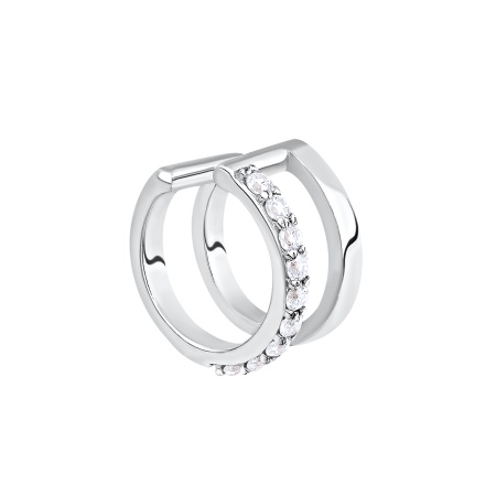 Серьги из серебра с фианитами 2340204894л от KRASNOE, металл Серебро, вставка Фианит