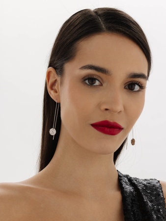 Серьги из серебра без вставок