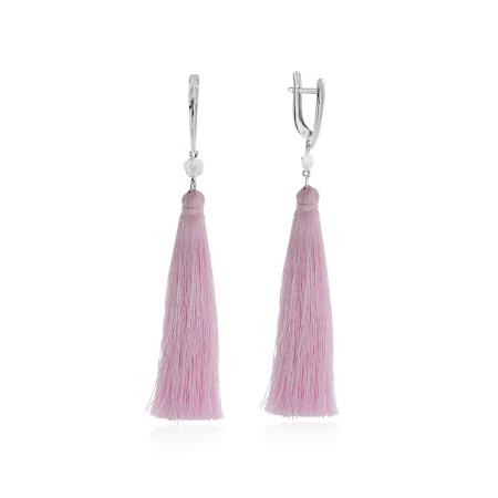 Серьги из серебра с перламутрами 2340490519-30 от KRASNOE, металл Серебро, вставка Перламутр