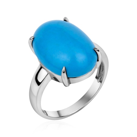 Кольцо из серебра с бирюзой со скидкой