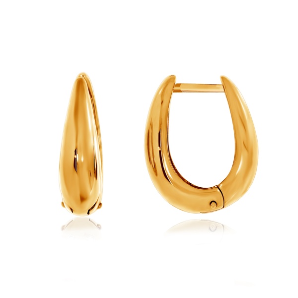 Серьги из серебра без вставок 2320401270 от KRASNOE, металл Серебро, вставка Без вставок