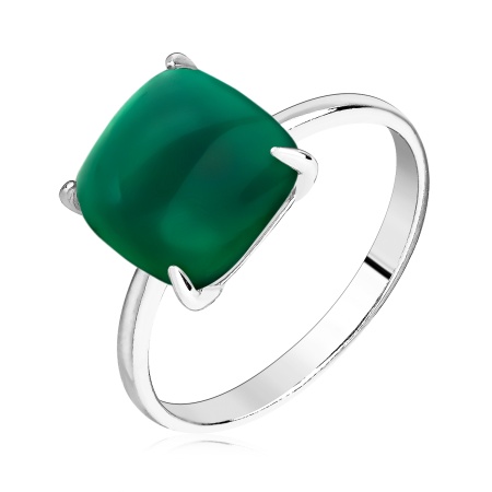 Купить кольцо из серебра с агатом в интернет-магазине KRASNOE