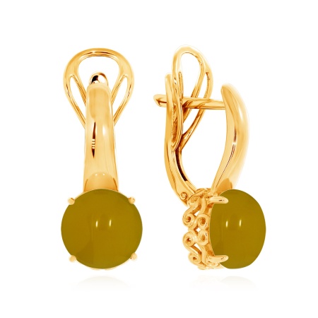 Серьги из серебра с агатами 2320391263-50 от KRASNOE, металл Серебро, вставка Агат