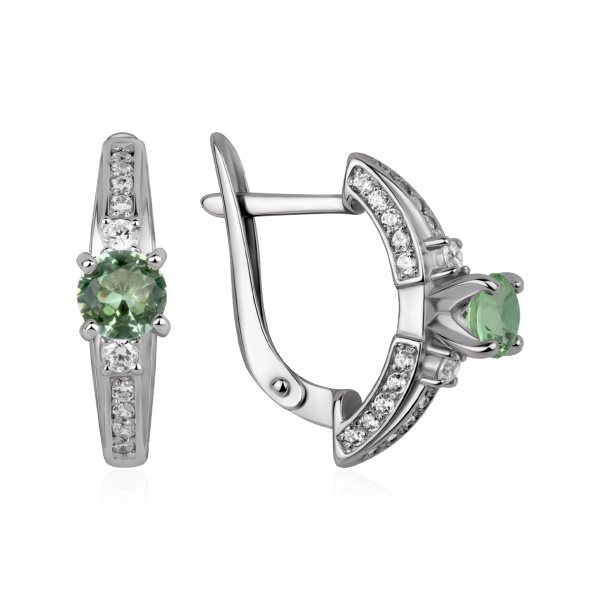 2340290014-69 Серьги (Ag 925) 2340290014-69 от KRASNOE, металл Серебро, вставка Кристалл ювелирный