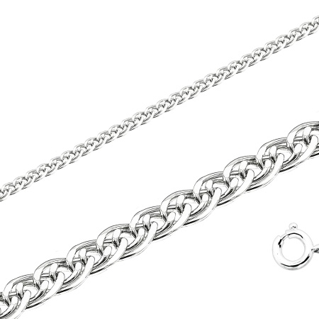 Купить браслет из серебра без вставок