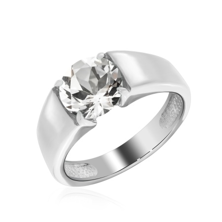 Купить кольцо из серебра с хрусталём в интернет-магазине KRASNOE