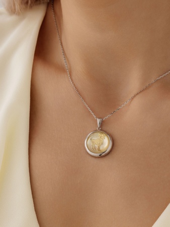 Купить подвеска из серебра с перламутром