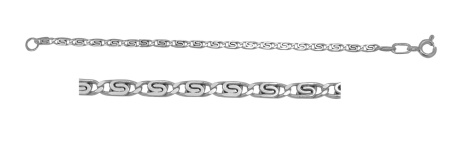 Купить браслет из серебра без вставок