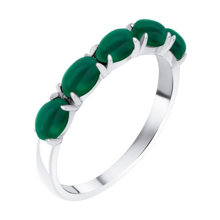 Купить кольцо из серебра с малахитом в интернет-магазине KRASNOE