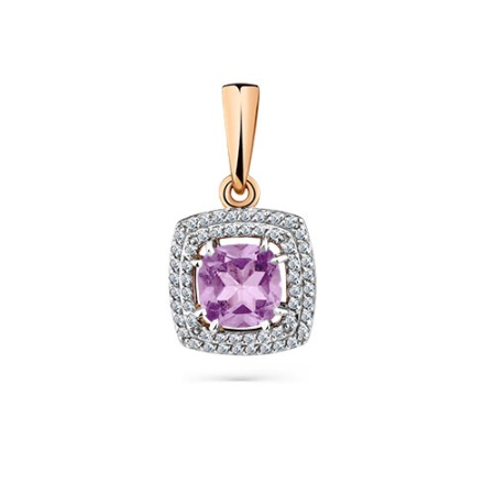 Купить подвески из золота с аметист