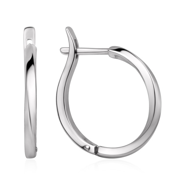 Серьги из серебра без вставок со скидкой Серьги из серебра без вставок со скидкой