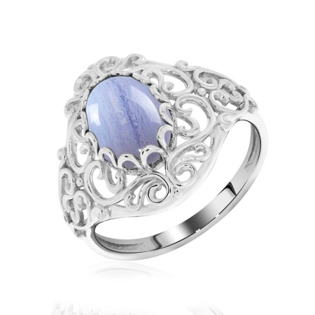 Купить кольцо из серебра с агатом в интернет-магазине KRASNOE