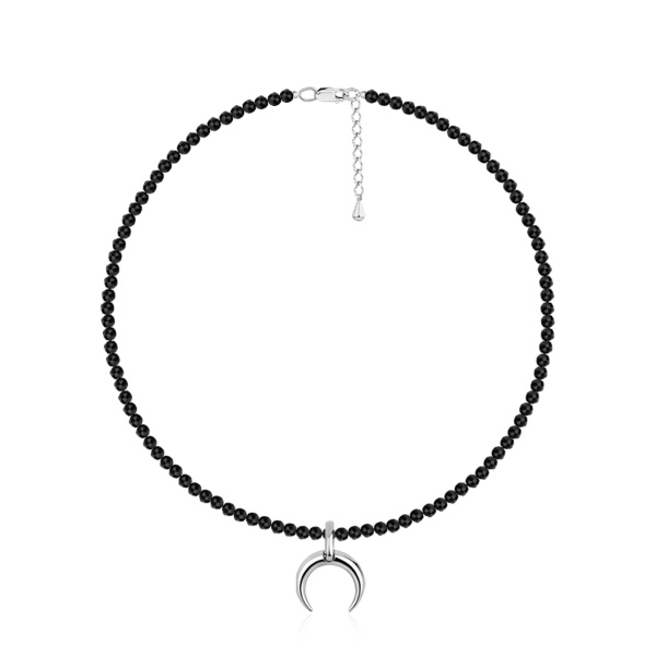 Колье из серебра со шпинелью